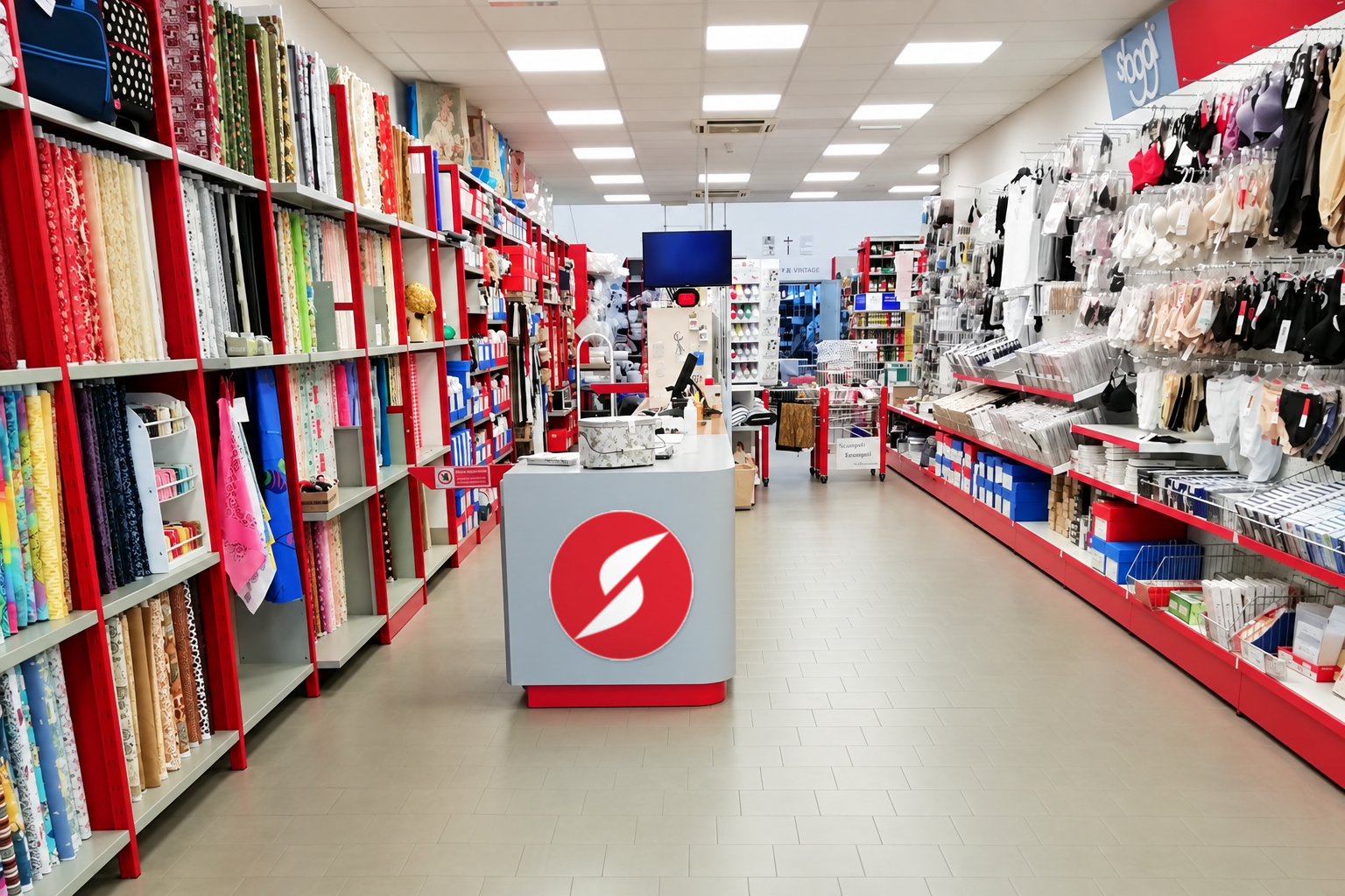 Interno del negozio Scardovi - Mercerie & Fai-da-Te a Lugo
